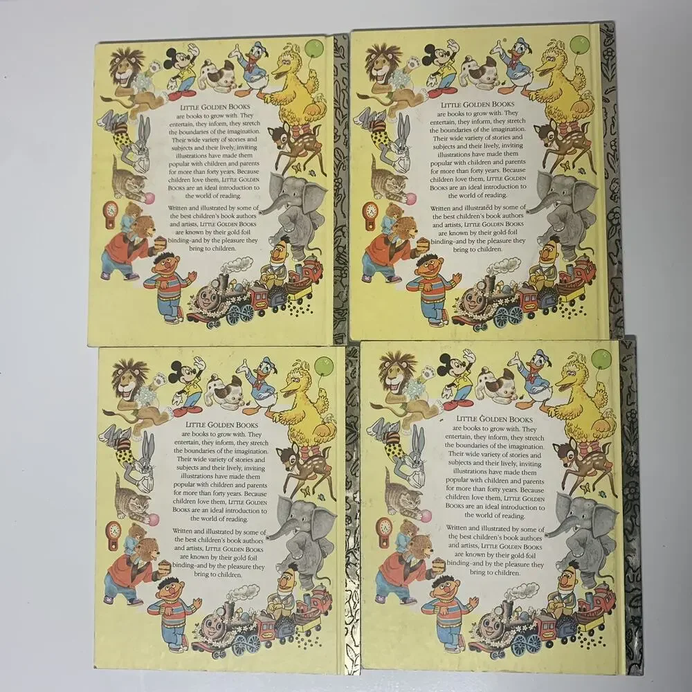 VTG Christmas Little Golden Books Lot of 4 Nativity Santa Rudolph